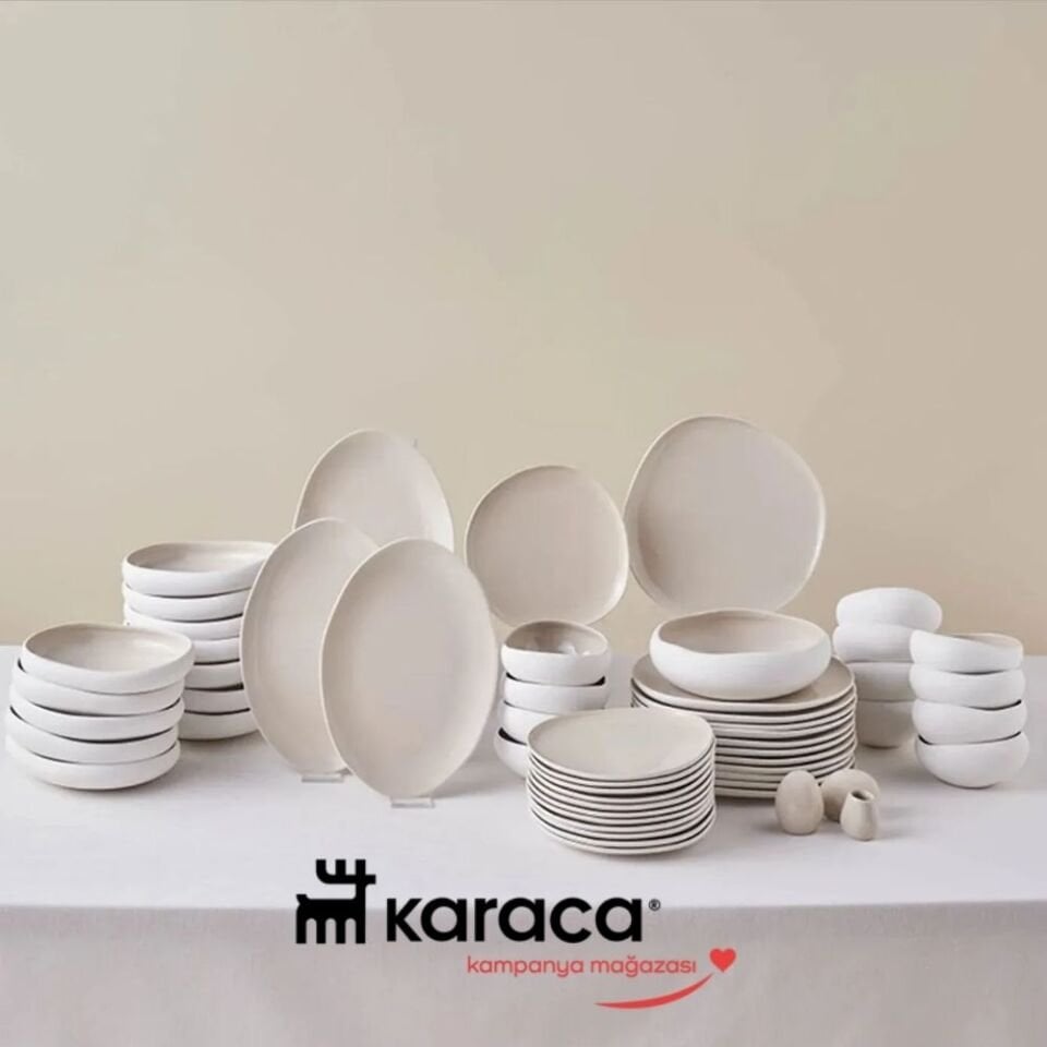 Karaca Earth Collection Cupid 55 Parça 12 Kişilik Yemek Takımı