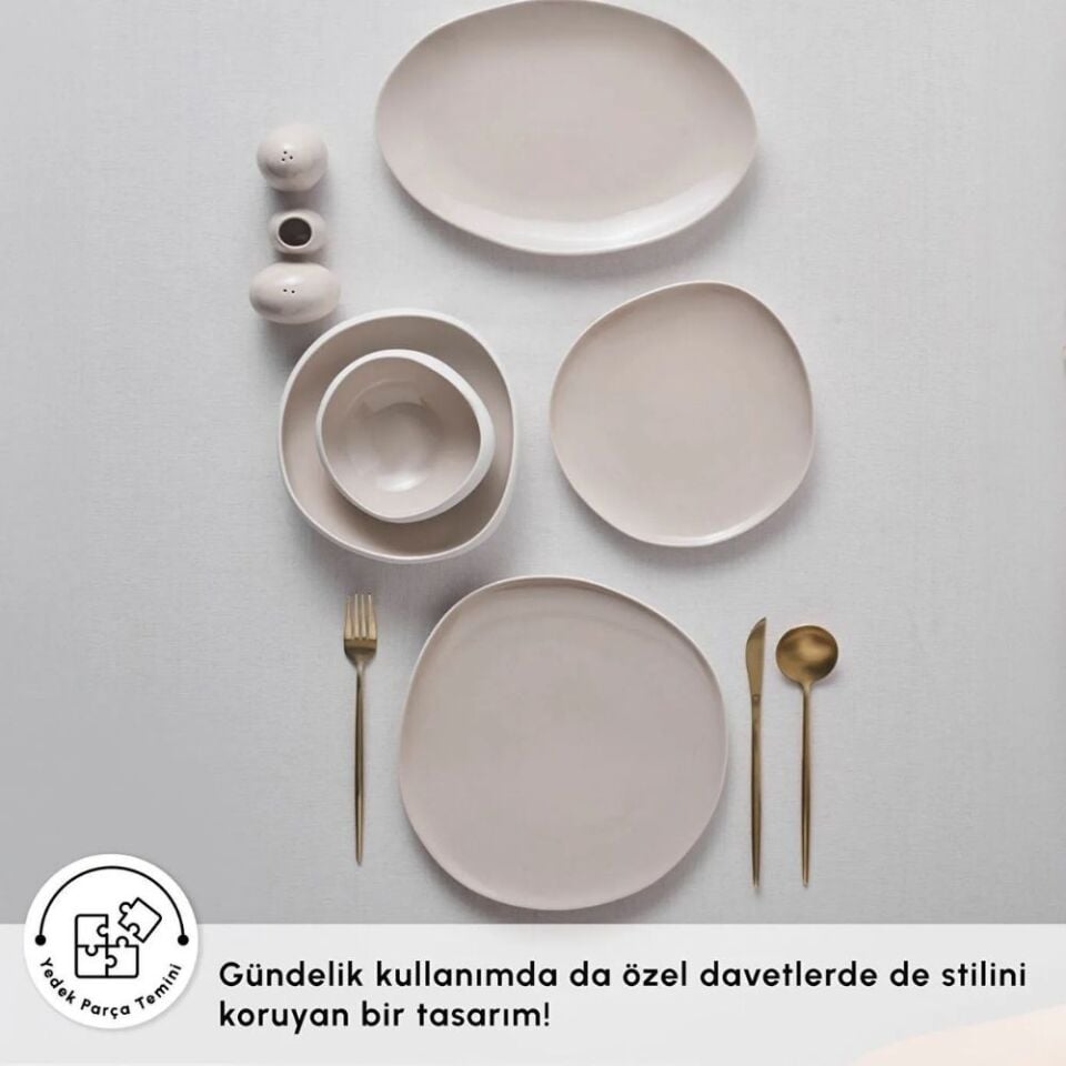 Karaca Earth Collection Cupid 55 Parça 12 Kişilik Yemek Takımı