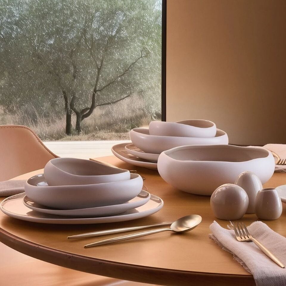 Karaca Earth Collection Cupid 55 Parça 12 Kişilik Yemek Takımı