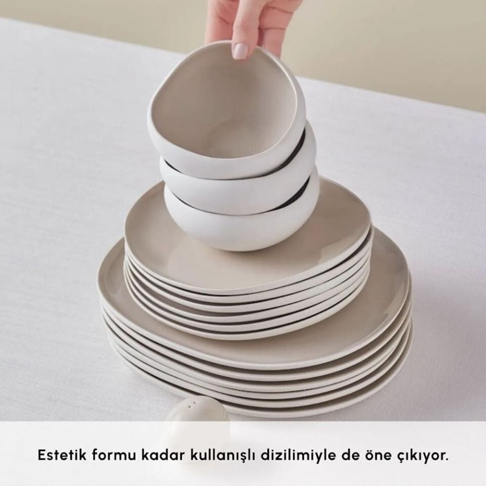 Karaca Earth Collection Cupid 55 Parça 12 Kişilik Yemek Takımı