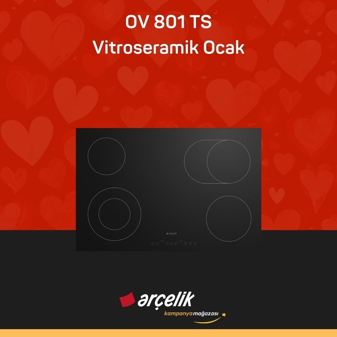 ARÇELİK OV 801 TS Vitroseramik Ocak