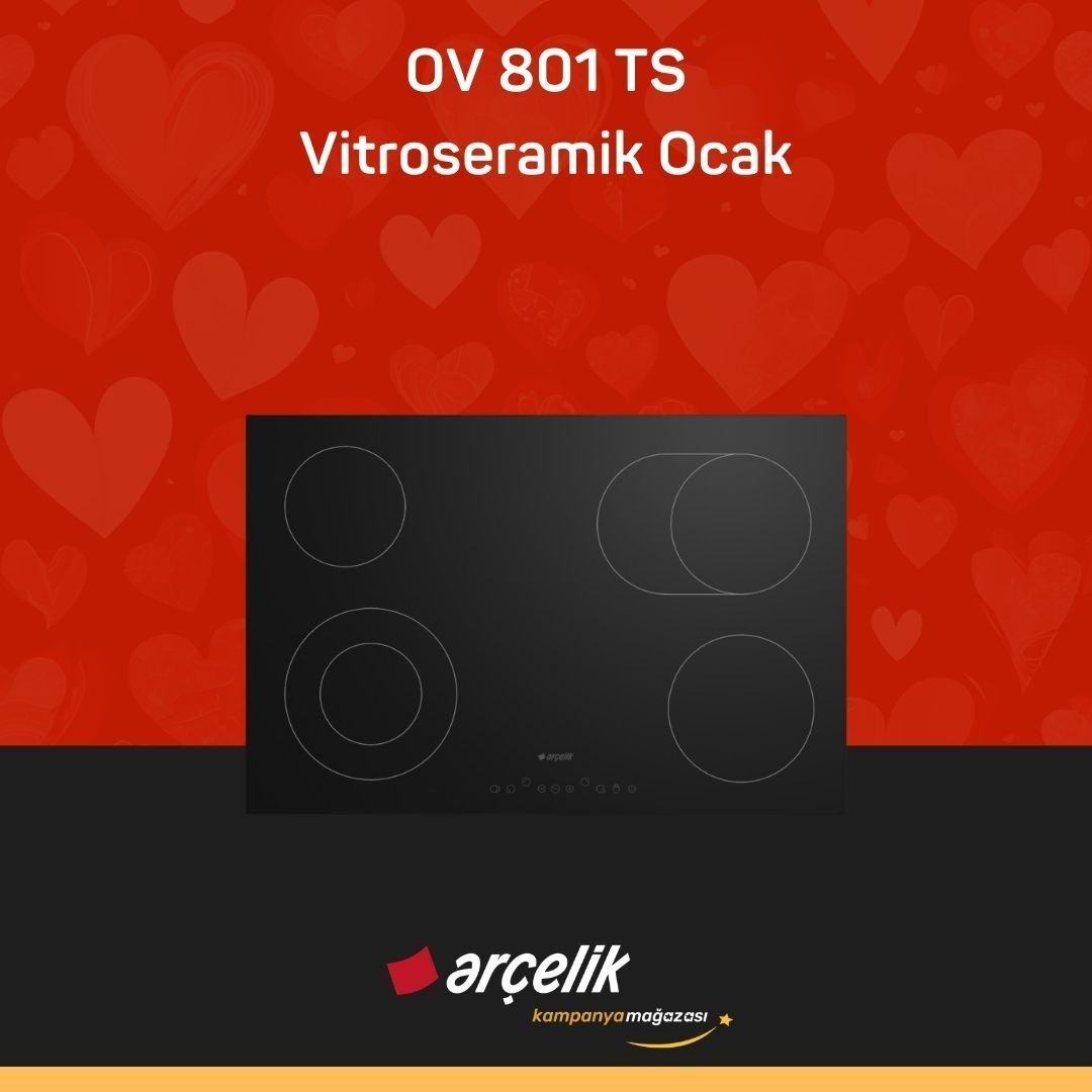 ARÇELİK OV 801 TS Vitroseramik Ocak