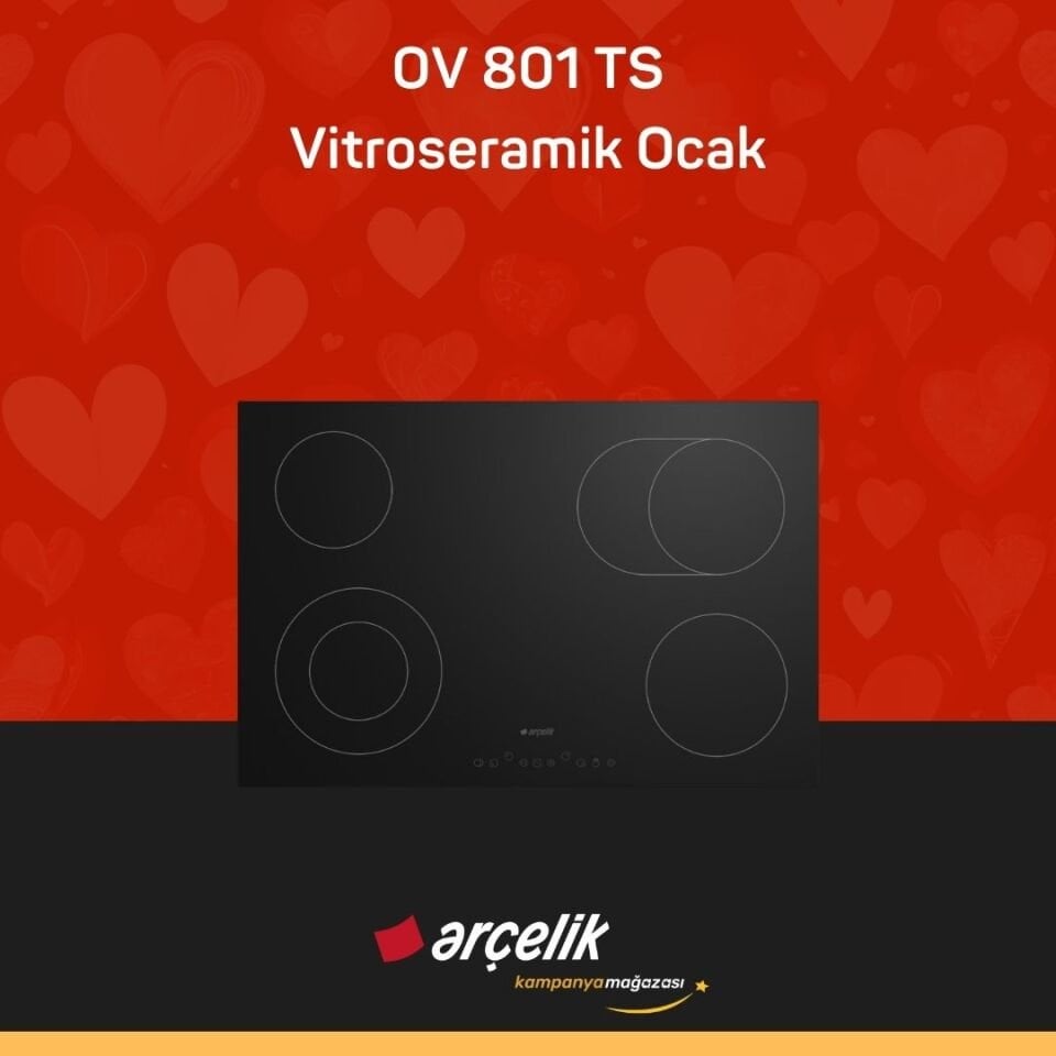 ARÇELİK OV 801 TS Vitroseramik Ocak