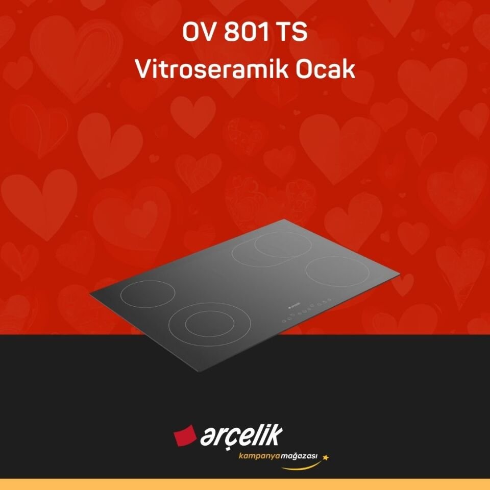 ARÇELİK OV 801 TS Vitroseramik Ocak
