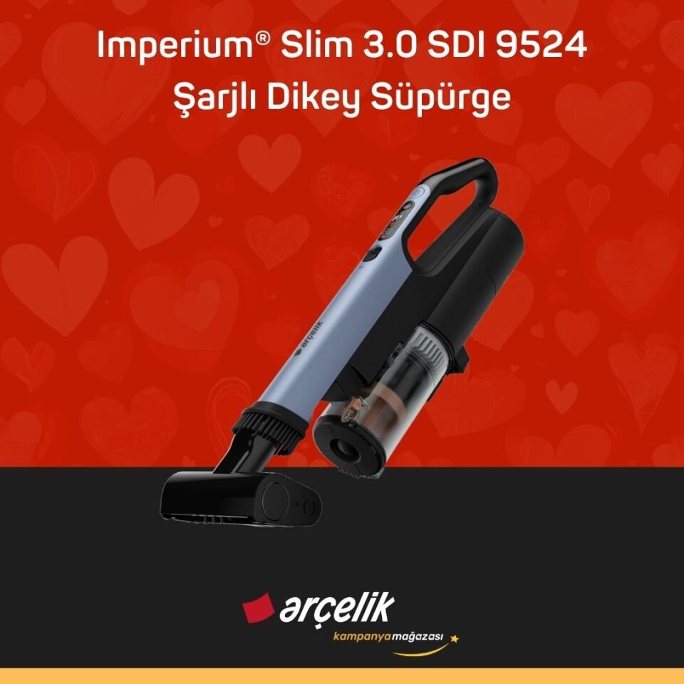 ARÇELİK Imperium® Slim 3.0 SDI 9524 Şarjlı Dikey Süpürge