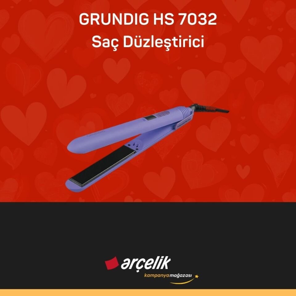 GRUNDIG HS 7032 Botanika Lavanta Yağ Terapisi Saç Düzleştirici