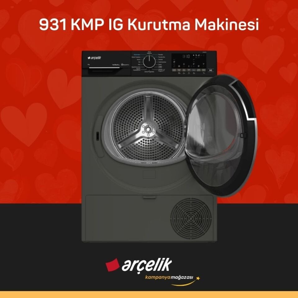 ARÇELİK 931 KMP IG 9 Kg Kurutma Makinesi