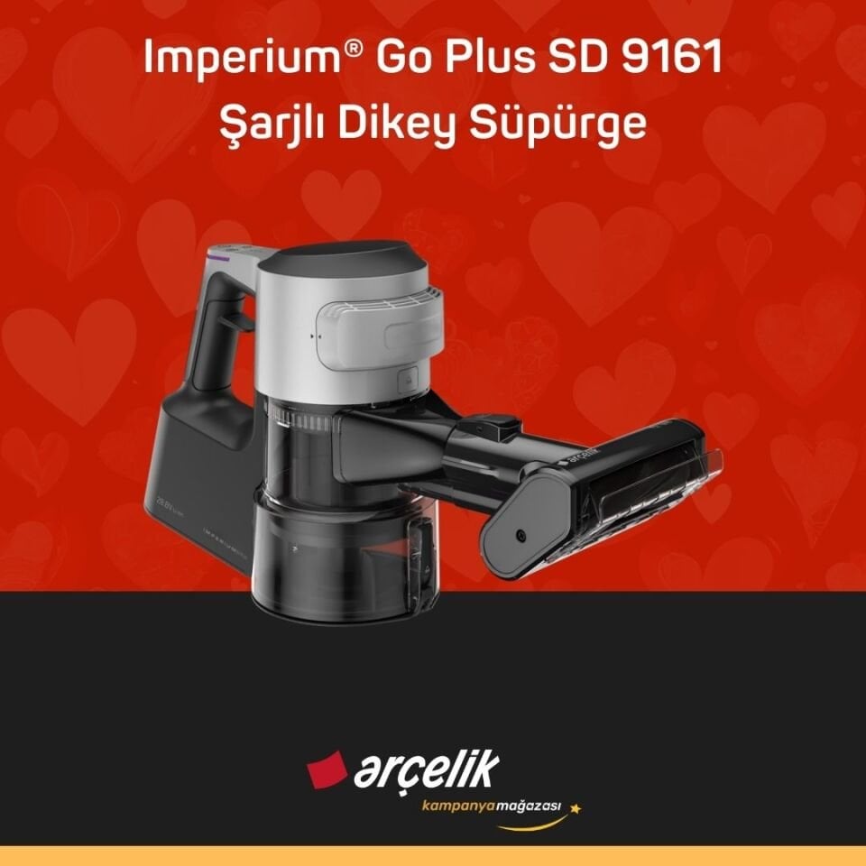 ARÇELİK Imperium® Go Plus SD 9161 Şarjlı Dikey Süpürge