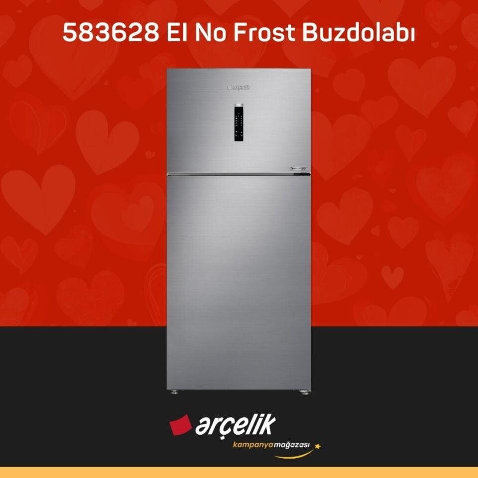 ARÇELİK 583628 EI Üstten Donduruculu Buzdolabı