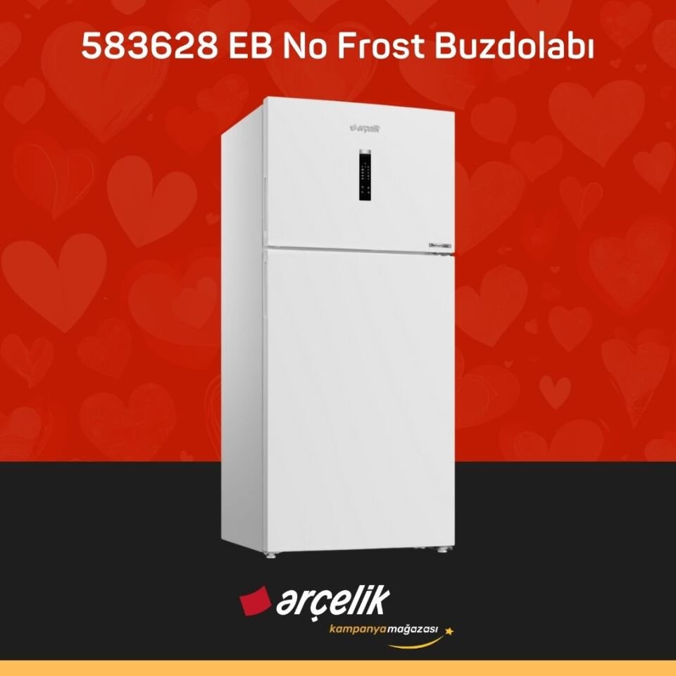 ARÇELİK 583628 EB Üstten Donduruculu Buzdolabı