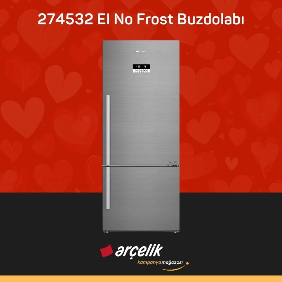 ARÇELİK 274532 EI Alttan Donduruculu Buzdolabı