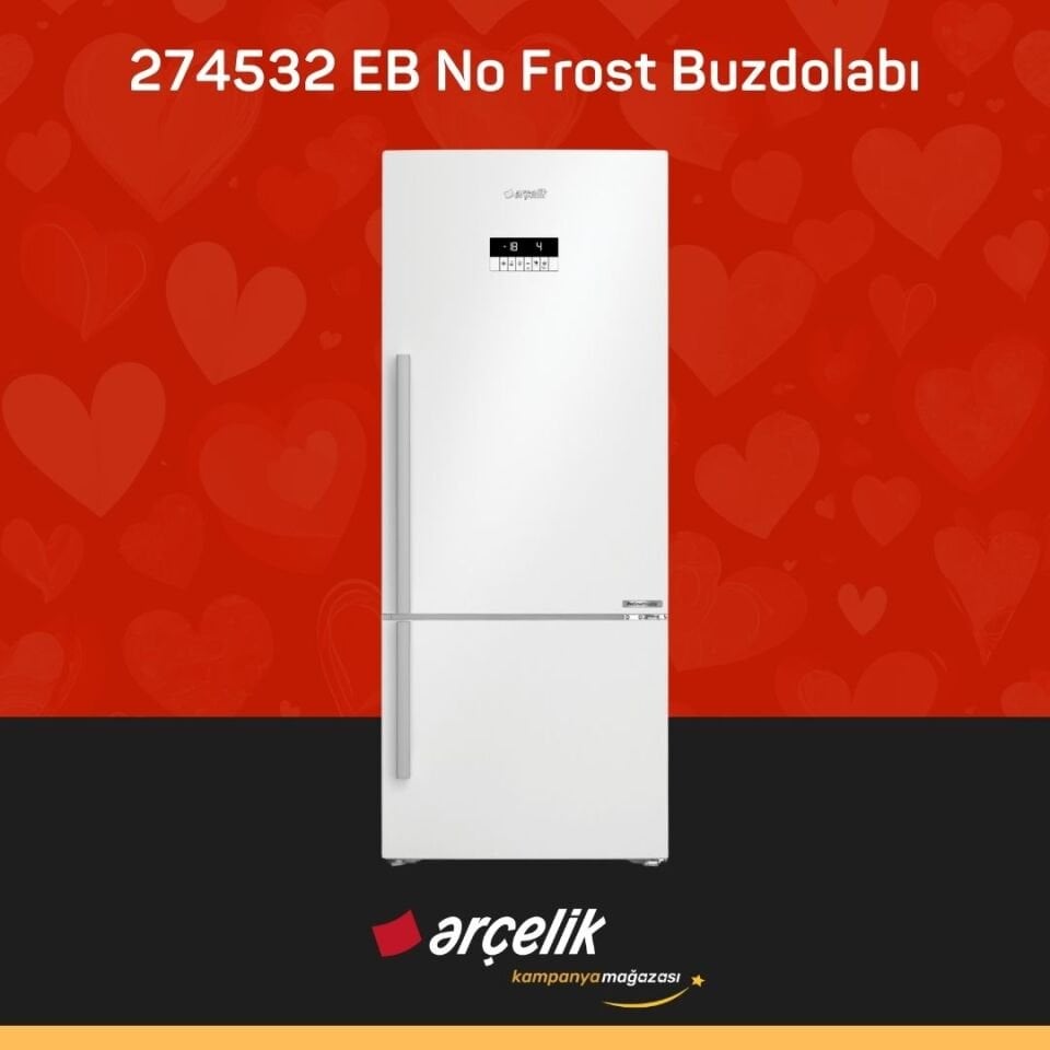 ARÇELİK 274532 EB Alttan Donduruculu Buzdolabı