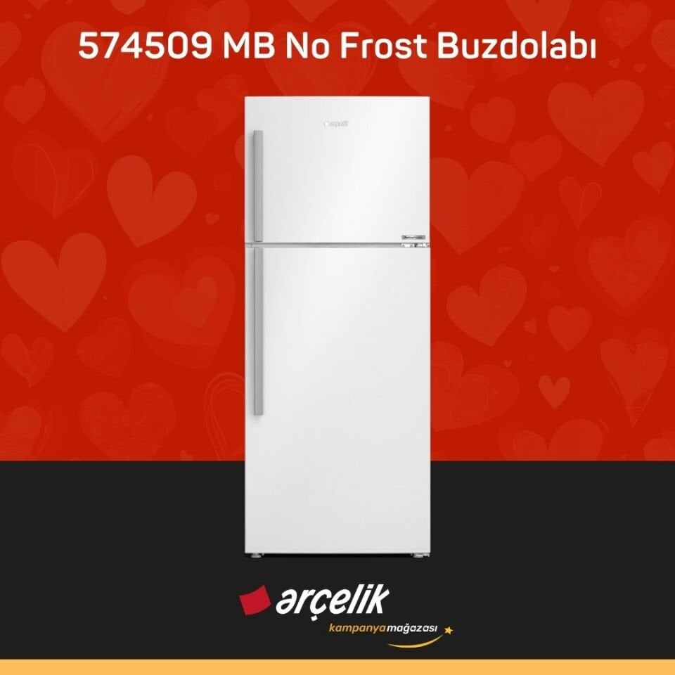ARÇELİK 574509 MB Üstten Donduruculu Buzdolabı