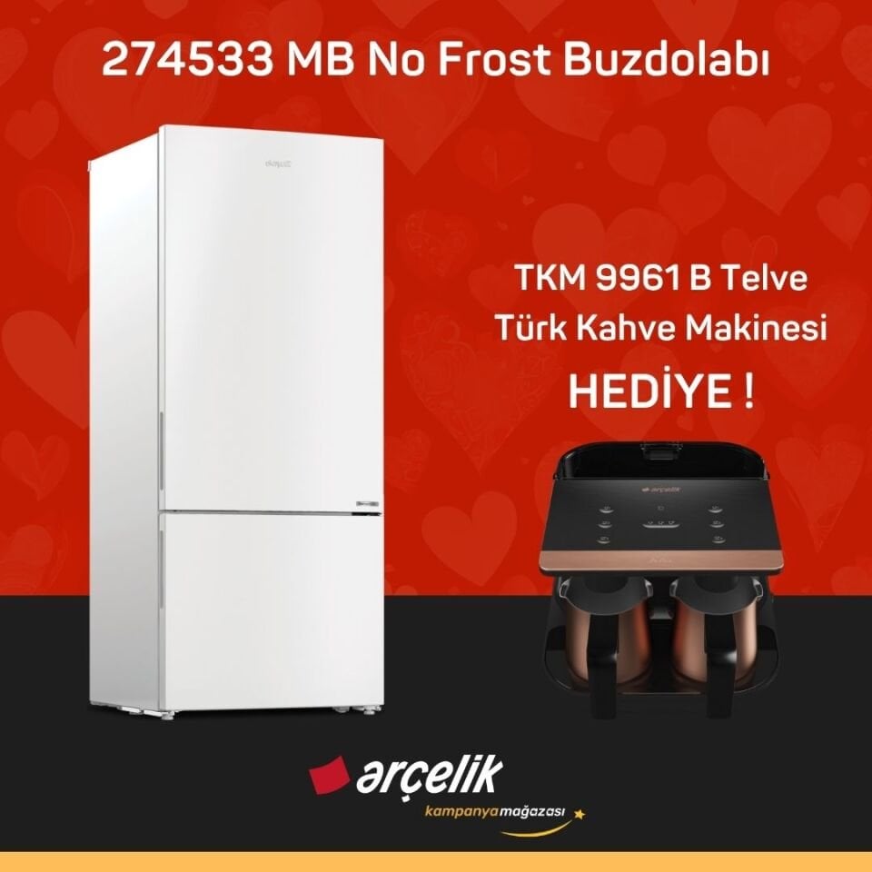 ARÇELİK 274533 MB Alttan Donduruculu Buzdolabı