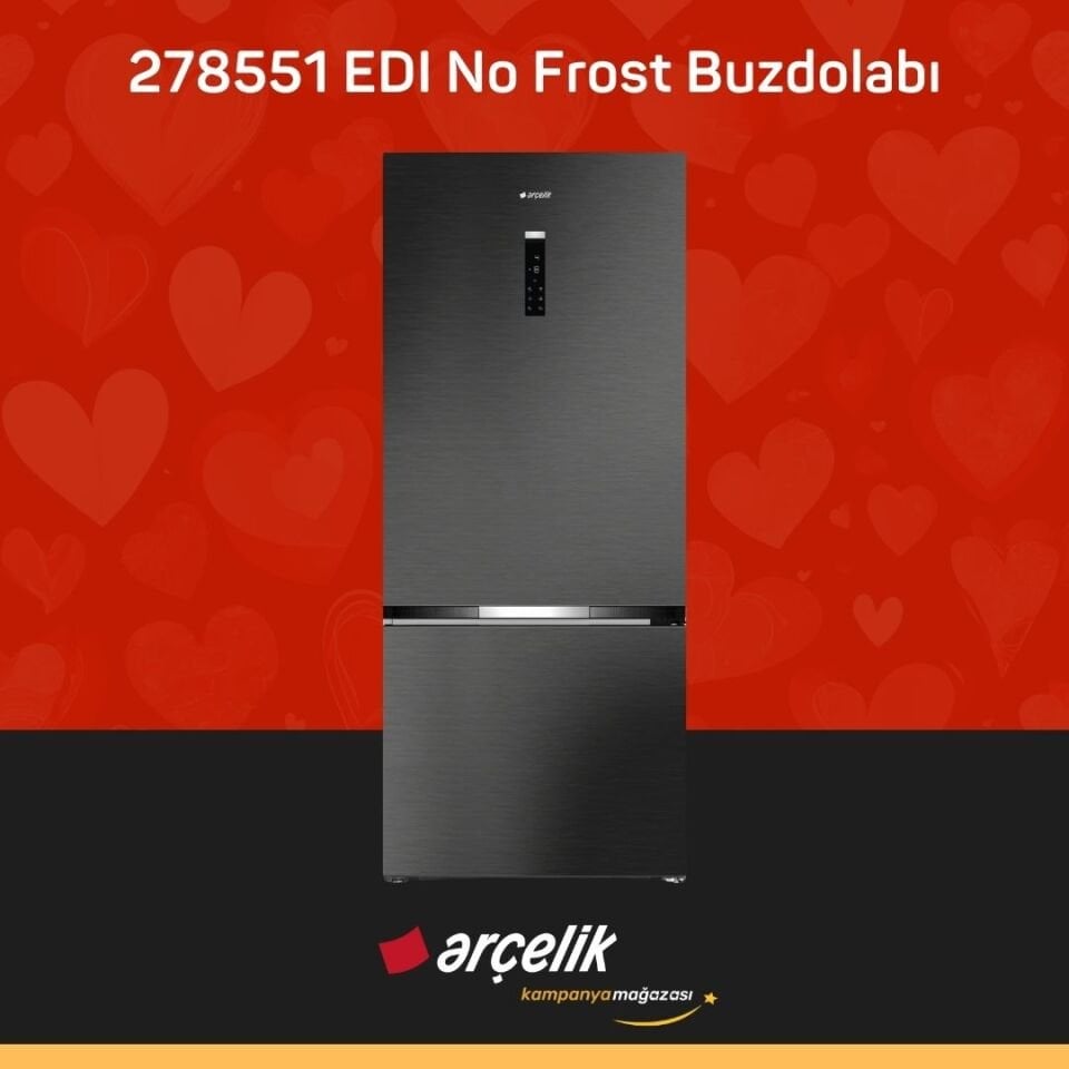 ARÇELİK 278551 EDI Alttan Donduruculu Buzdolabı