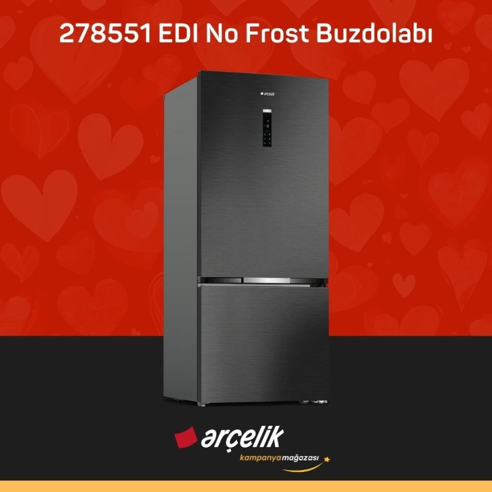 ARÇELİK 278551 EDI Alttan Donduruculu Buzdolabı