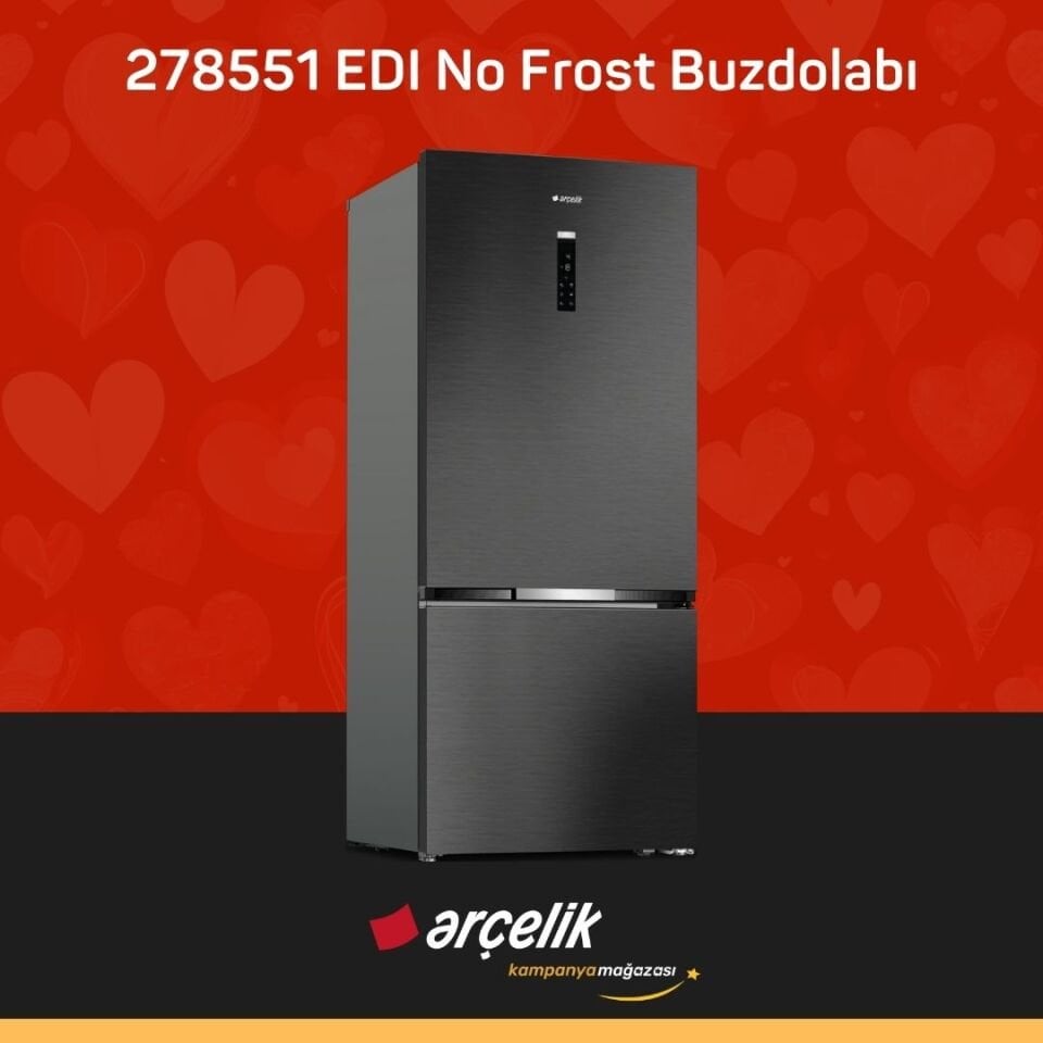 ARÇELİK 278551 EDI Alttan Donduruculu Buzdolabı