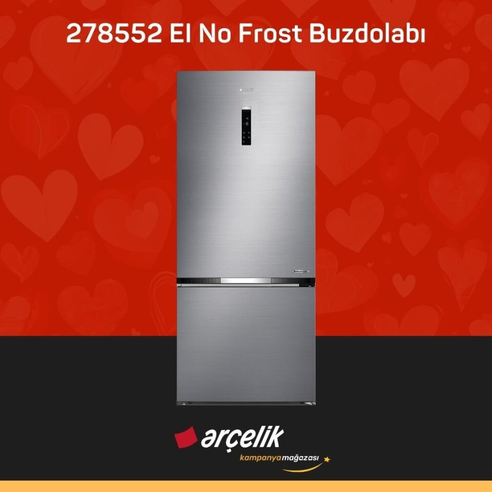 ARÇELİK 278552 EI Alttan Donduruculu Buzdolabı