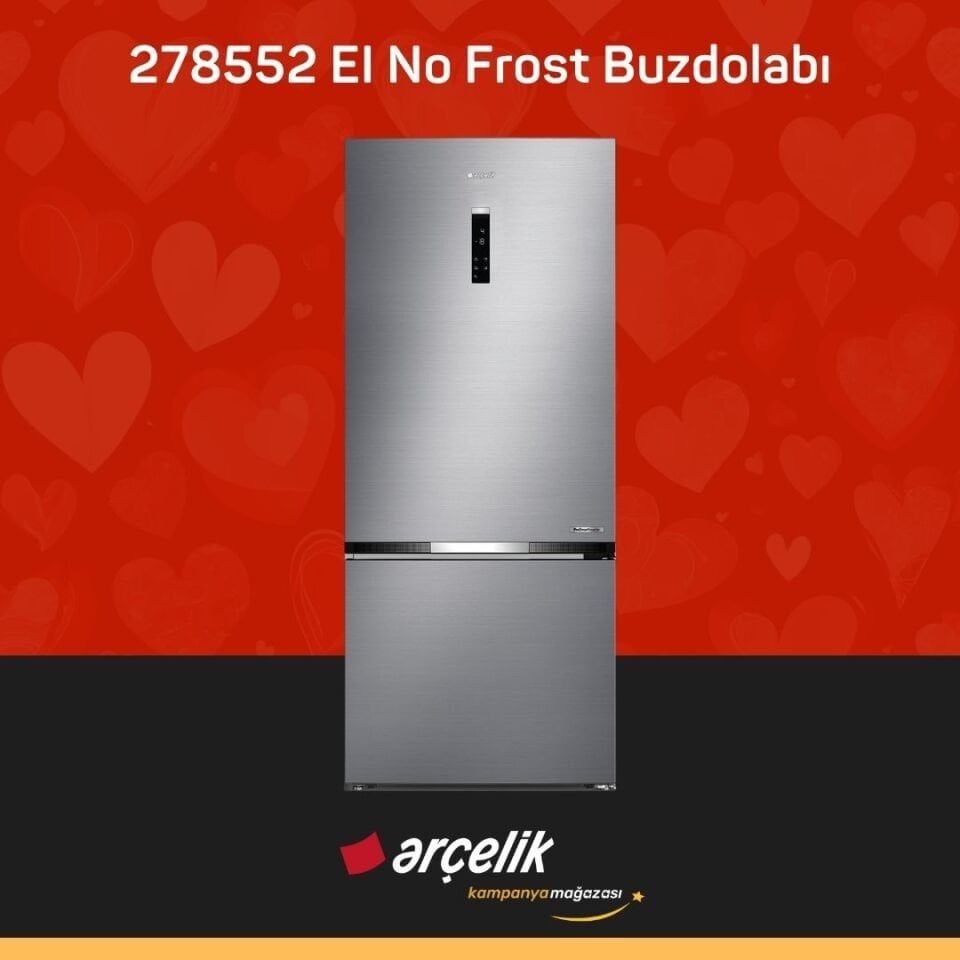 ARÇELİK 278552 EI Alttan Donduruculu Buzdolabı