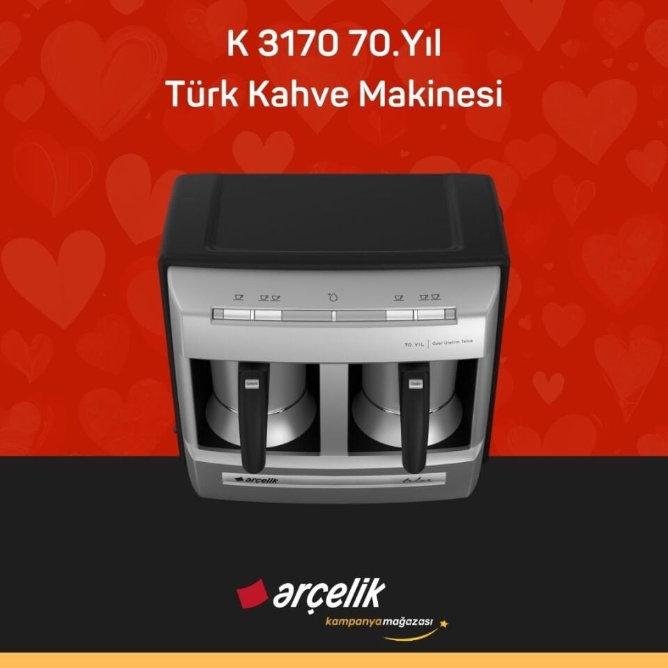 ARÇELİK K 3170 70. Yıl Türk Kahve Makinesi