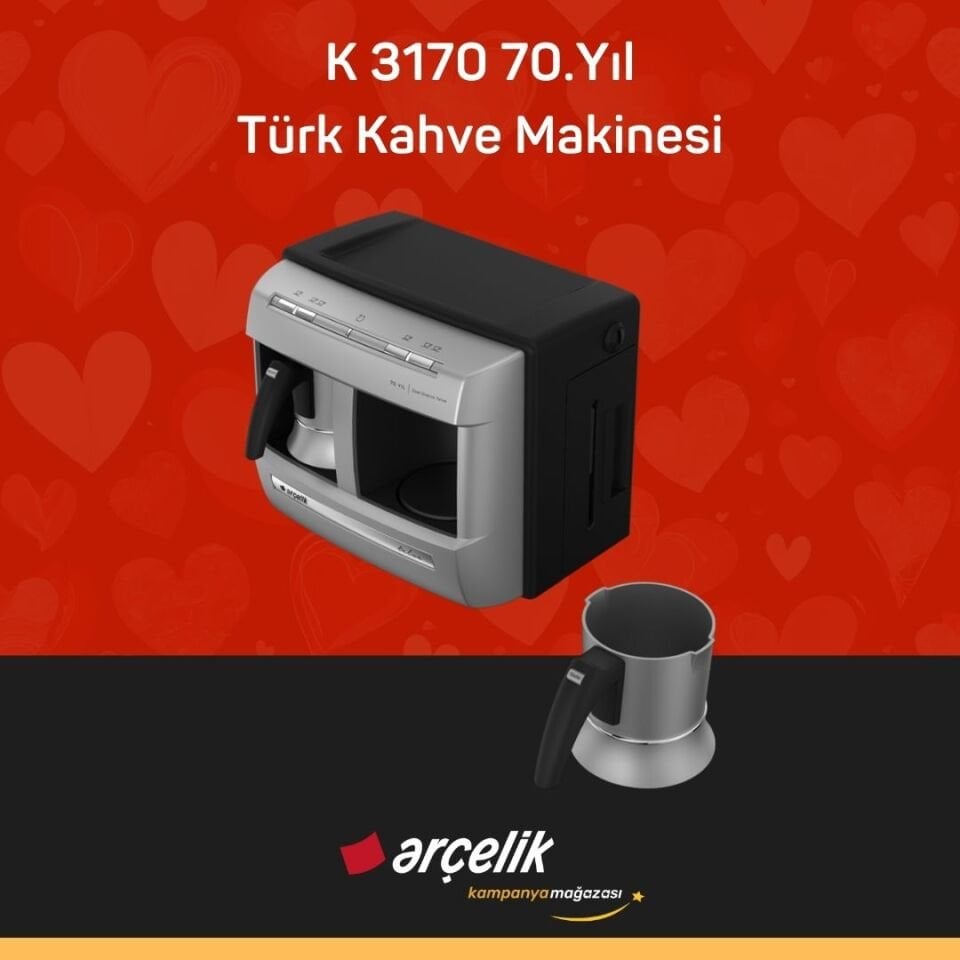 ARÇELİK K 3170 70. Yıl Türk Kahve Makinesi