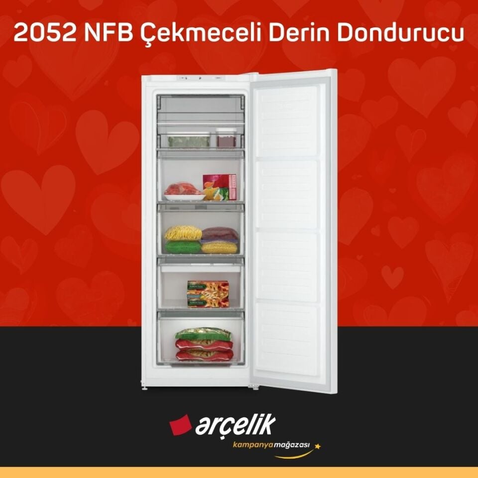 ARÇELİK 2052 NFB Çekmeceli Derin Dondurucu