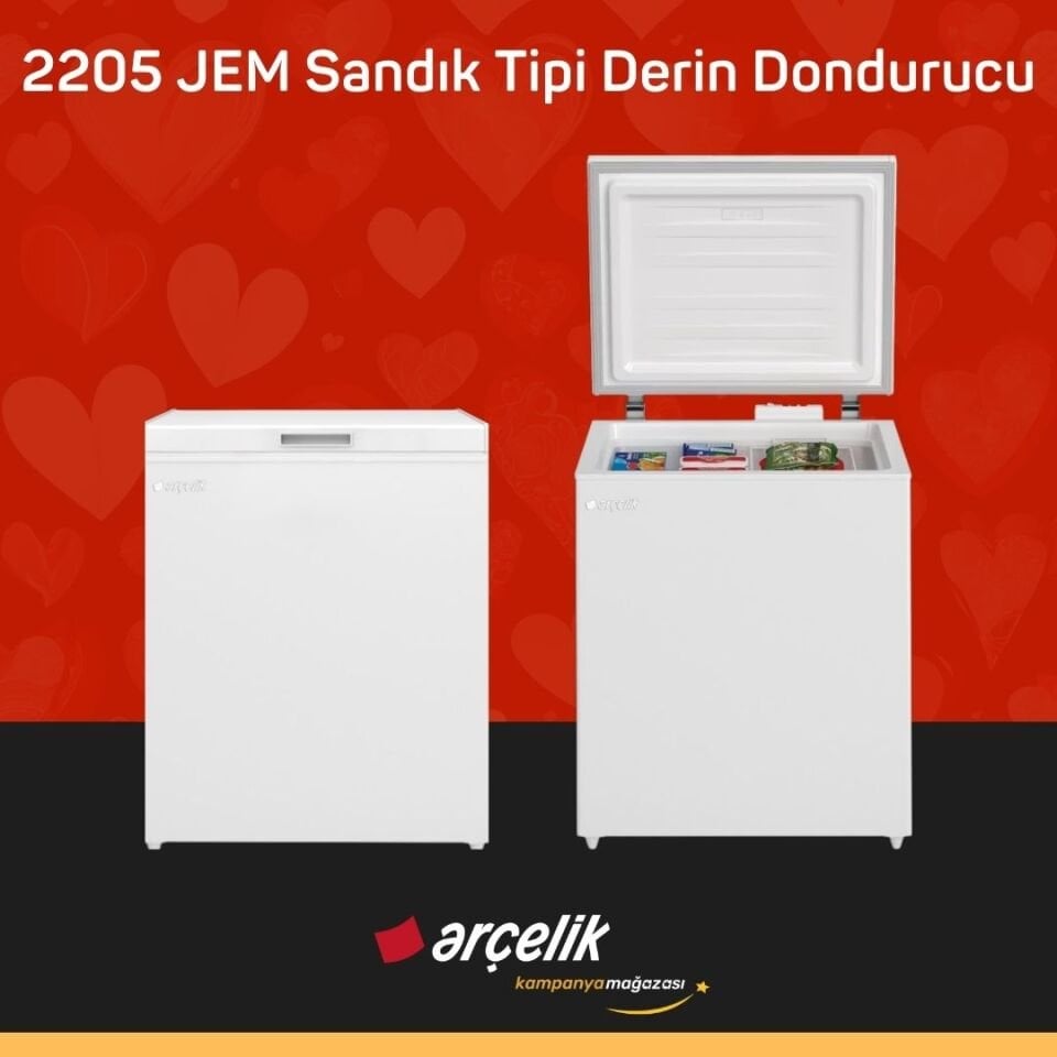 ARÇELİK 2205 JEM Sandık Tipi Derin Dondurucu