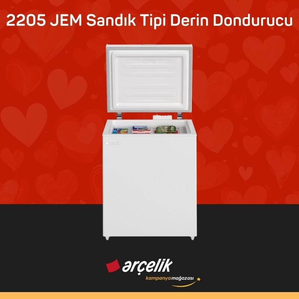 ARÇELİK 2205 JEM Sandık Tipi Derin Dondurucu