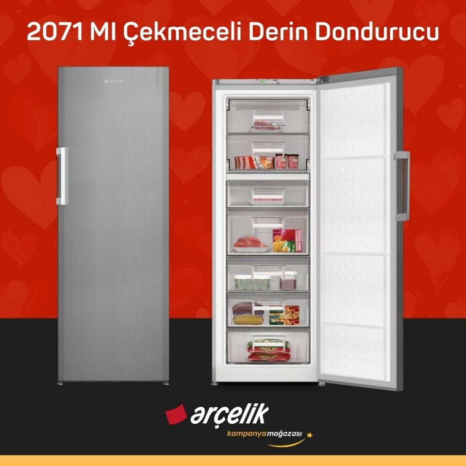 ARÇELİK 2071 MI Çekmeceli Derin Dondurucu
