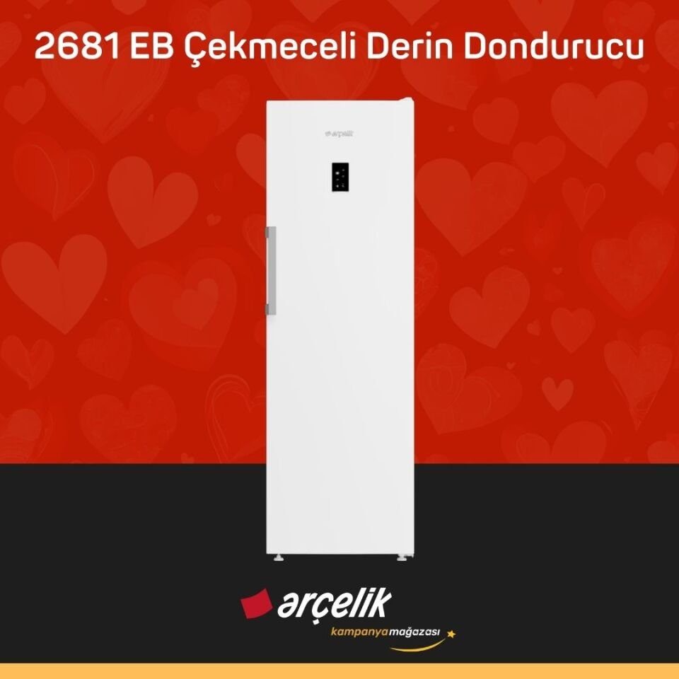 ARÇELİK 2681 EB Çekmeceli Derin Dondurucu Beyaz