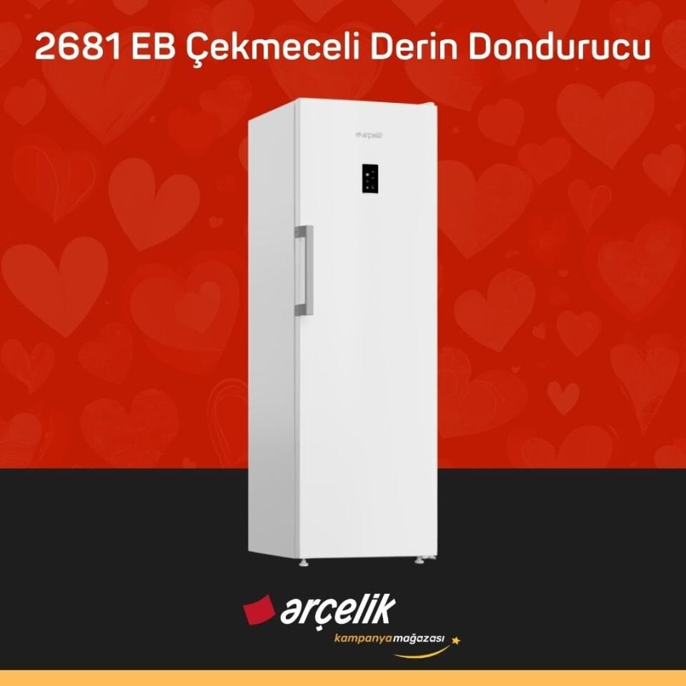 ARÇELİK 2681 EB Çekmeceli Derin Dondurucu Beyaz