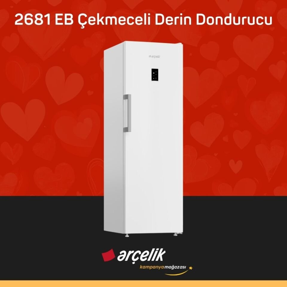 ARÇELİK 2681 EB Çekmeceli Derin Dondurucu Beyaz