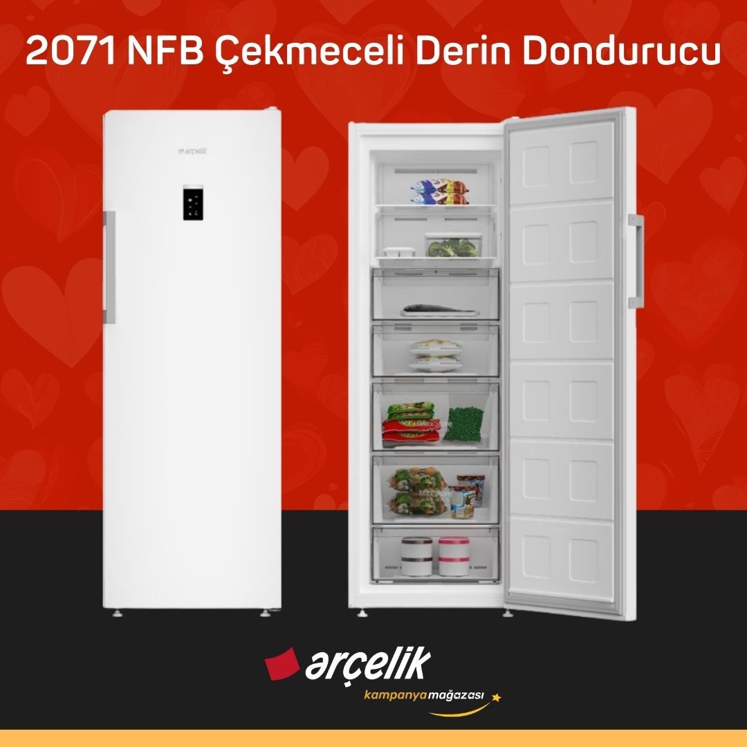 ARÇELİK 2071 NFB Çekmeceli Derin Dondurucu