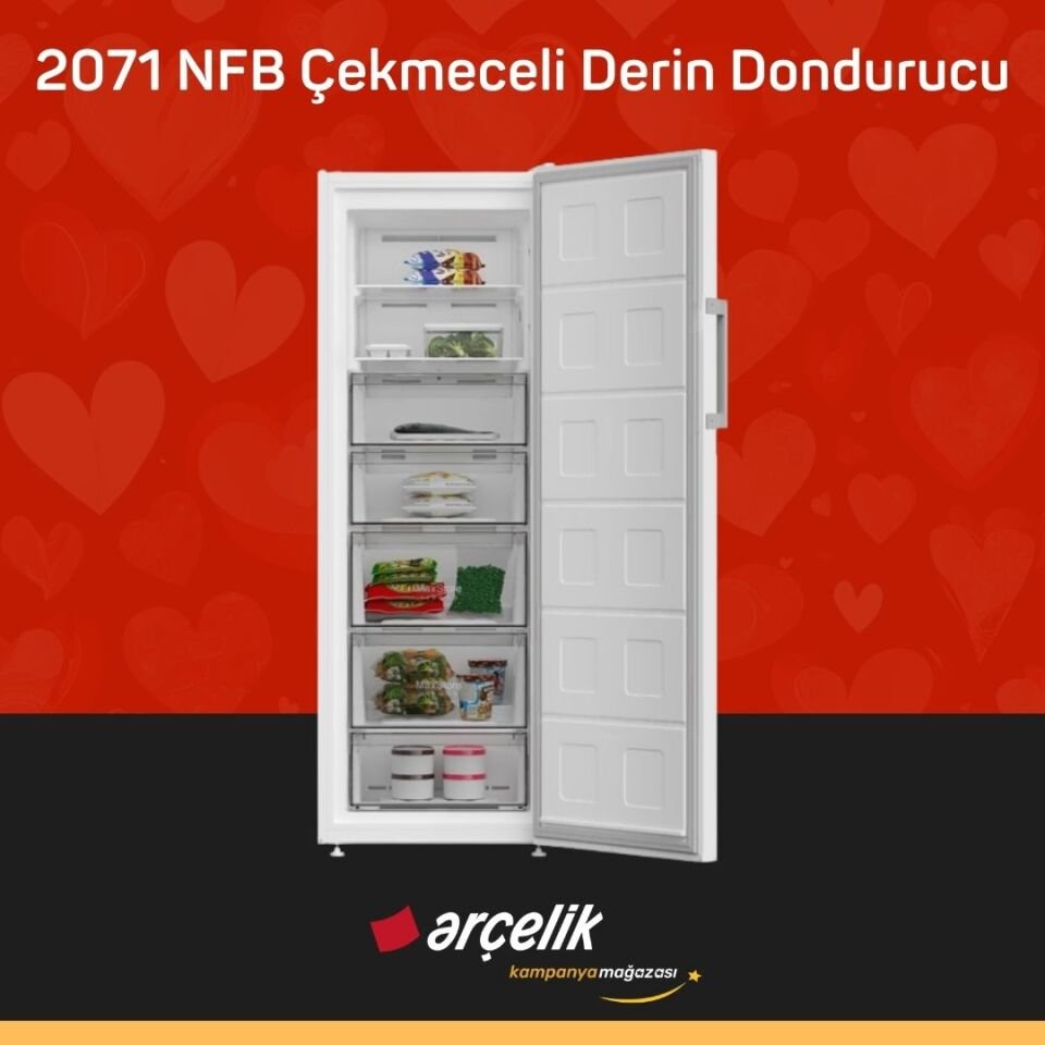 ARÇELİK 2071 NFB Çekmeceli Derin Dondurucu