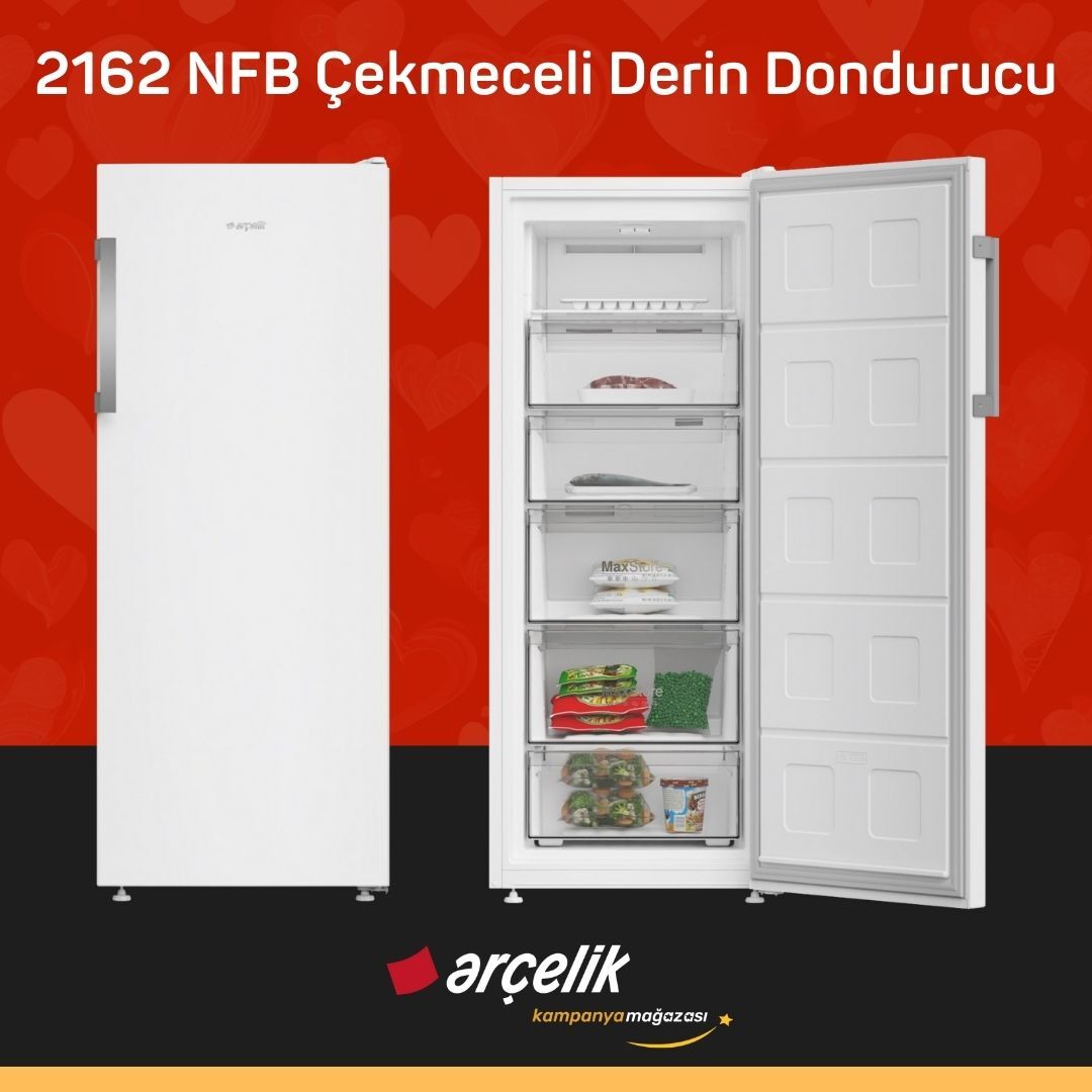 ARÇELİK 2162 NFB Çekmeceli Derin Dondurucu