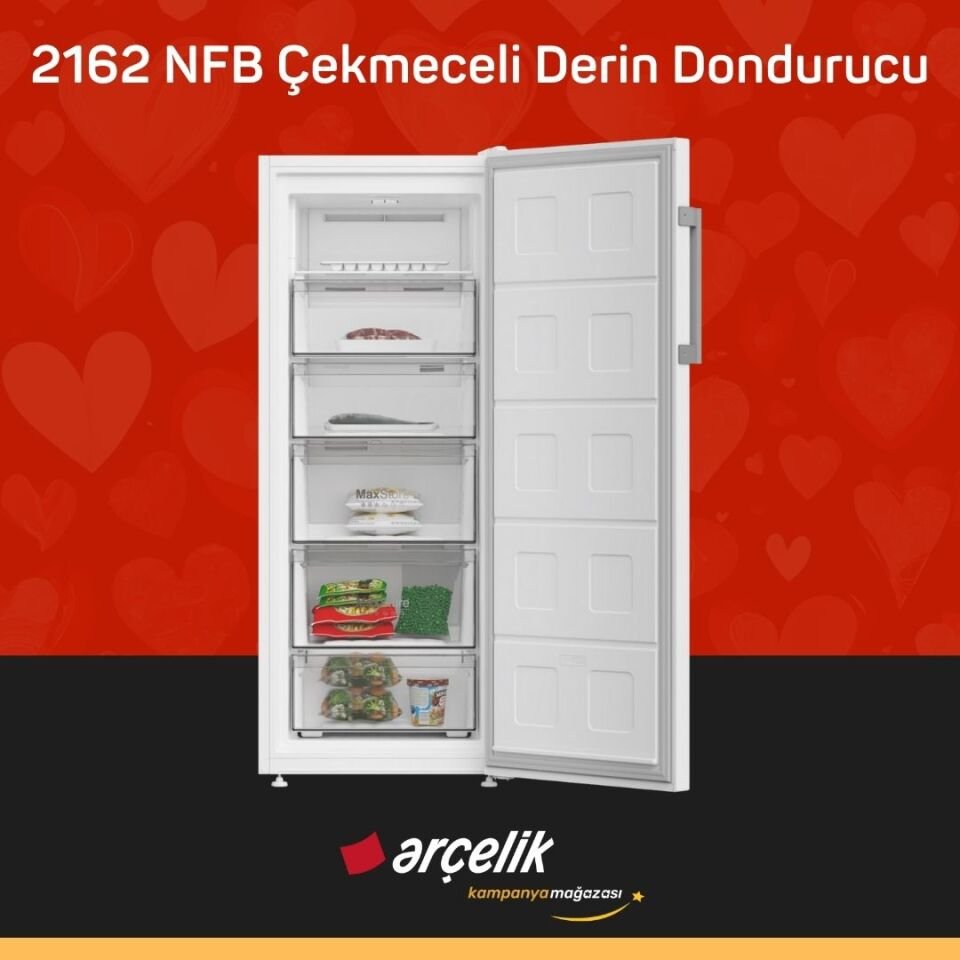 ARÇELİK 2162 NFB Çekmeceli Derin Dondurucu
