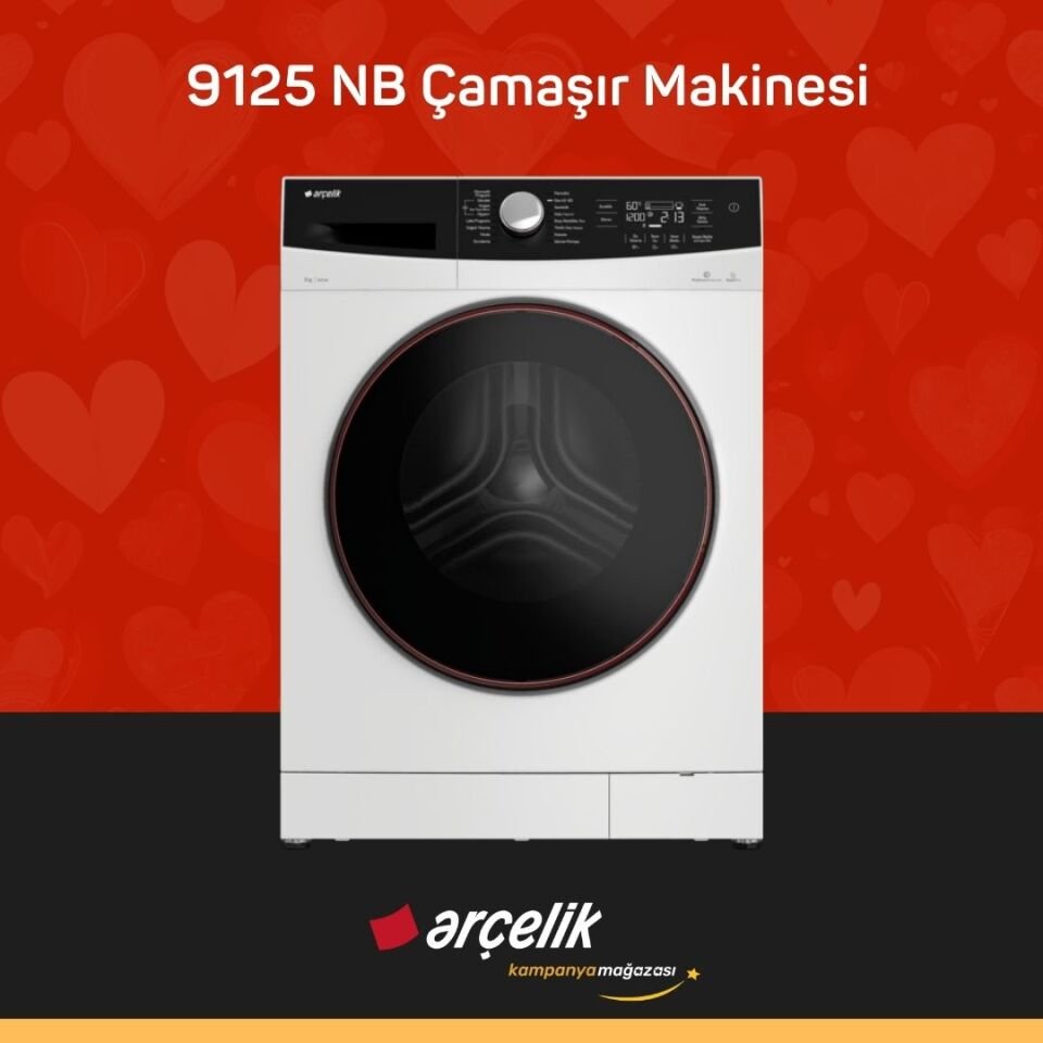 ARÇELİK 9125 NB 9 Kg Çamaşır Makinesi