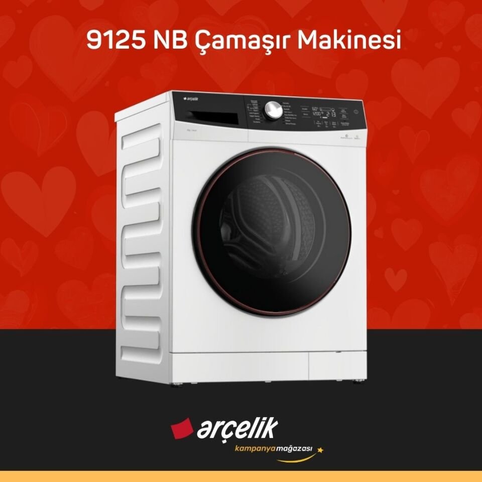 ARÇELİK 9125 NB 9 Kg Çamaşır Makinesi