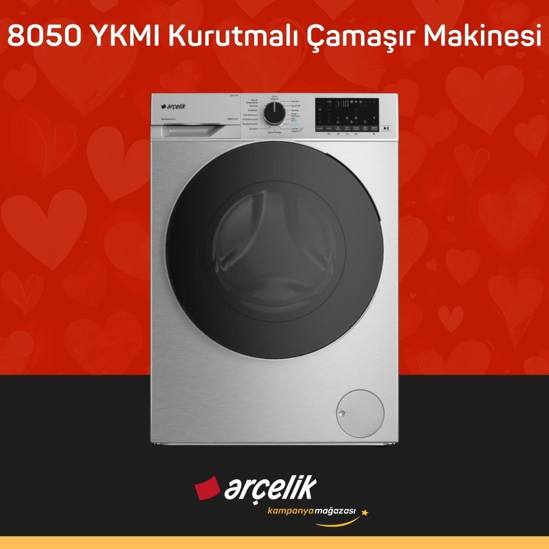 ARÇELİK 8050 YKMI Kurutmalı Çamaşır Makinesi