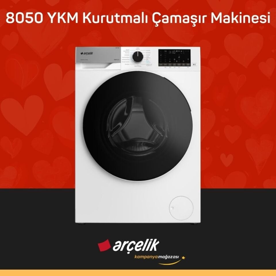 ARÇELİK 8050 YKM Kurutmalı Çamaşır Makinesi