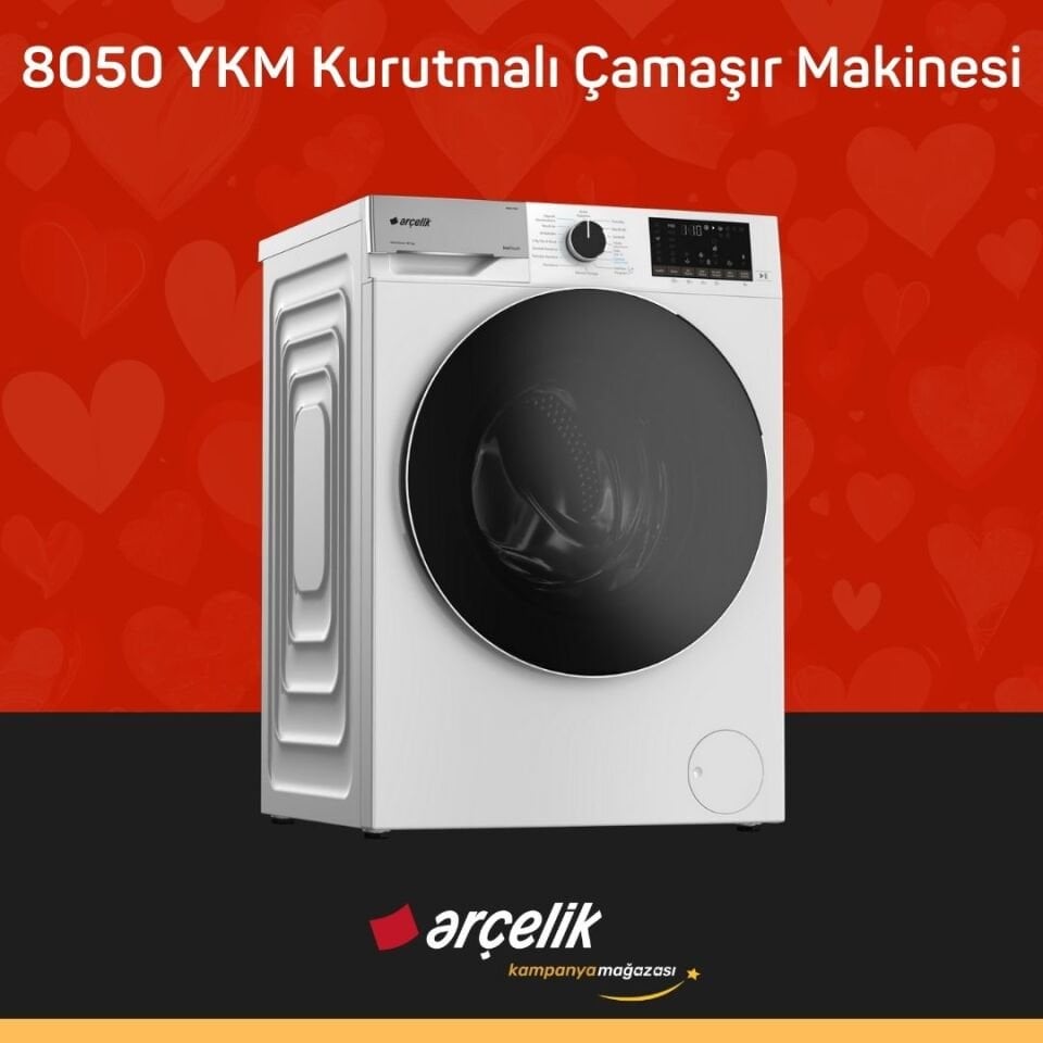 ARÇELİK 8050 YKM Kurutmalı Çamaşır Makinesi
