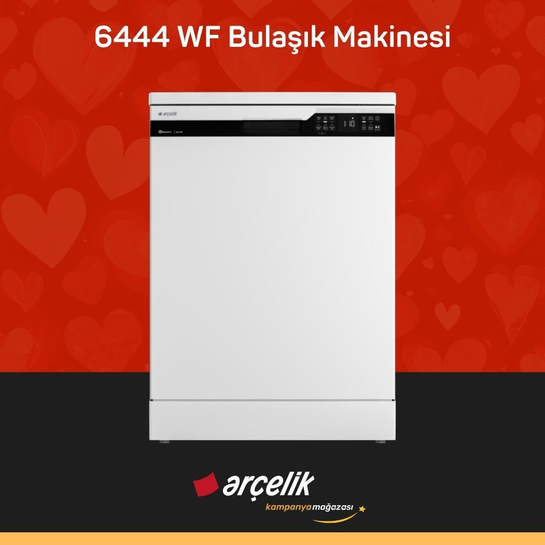 ARÇELİK 6444 WF 4 Programlı Bulaşık Makinesi