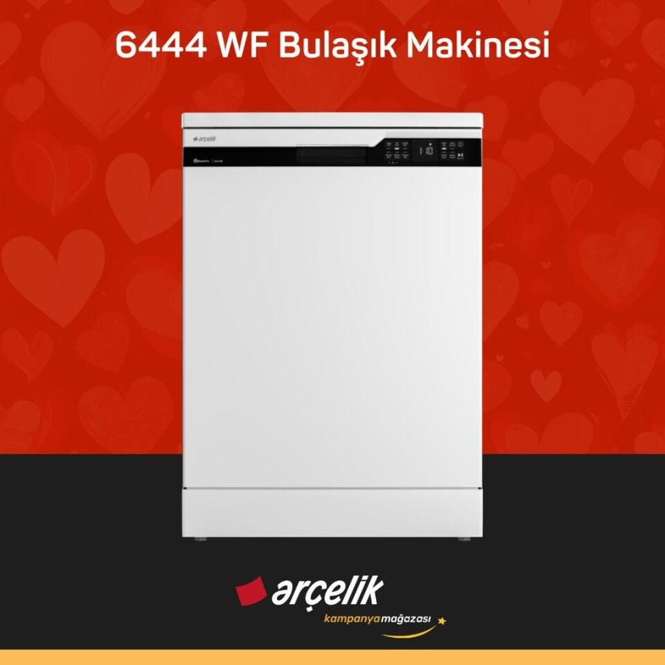ARÇELİK 6444 WF 4 Programlı Bulaşık Makinesi