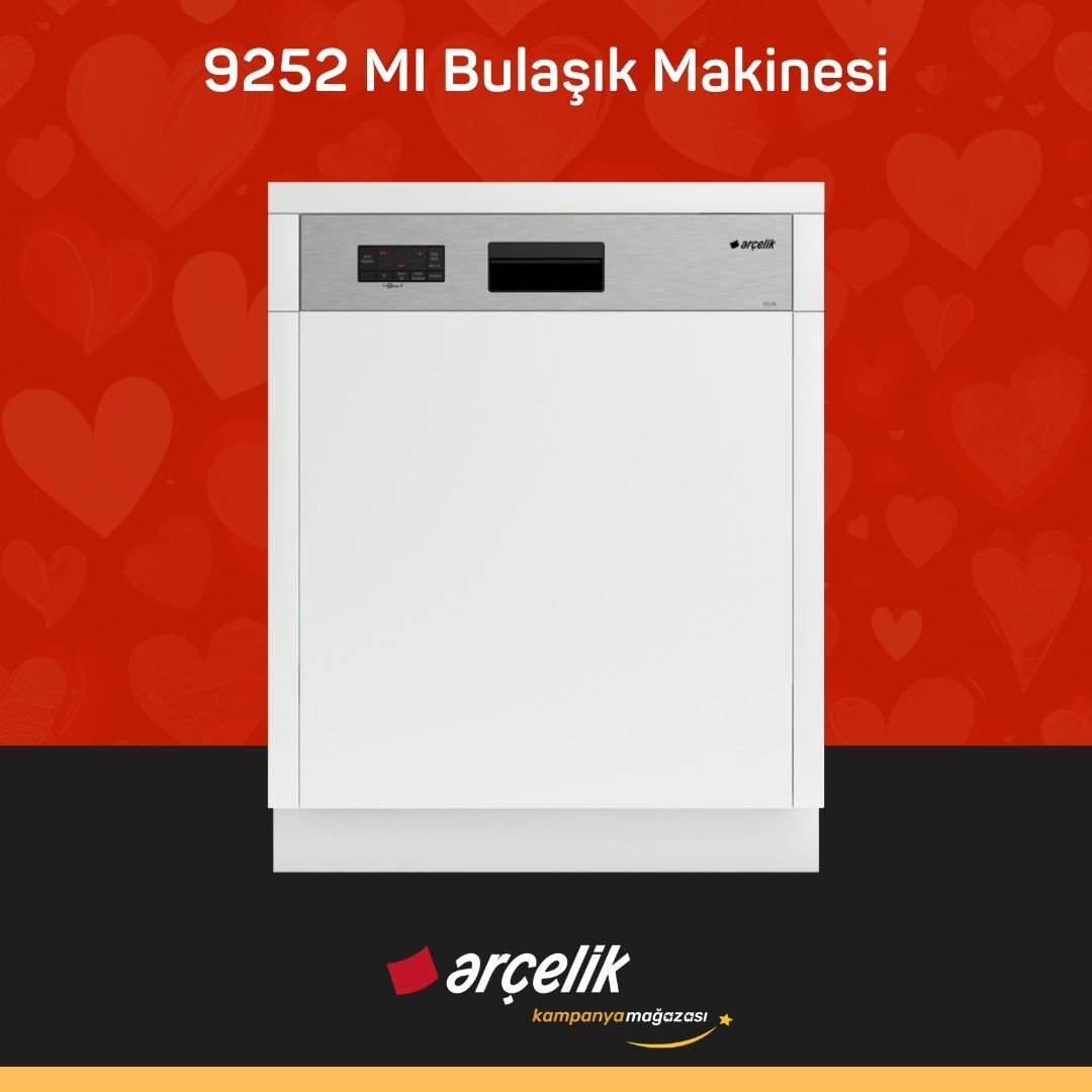 ARÇELİK 9252 MI Yarı Ankastre Bulaşık Makinesi