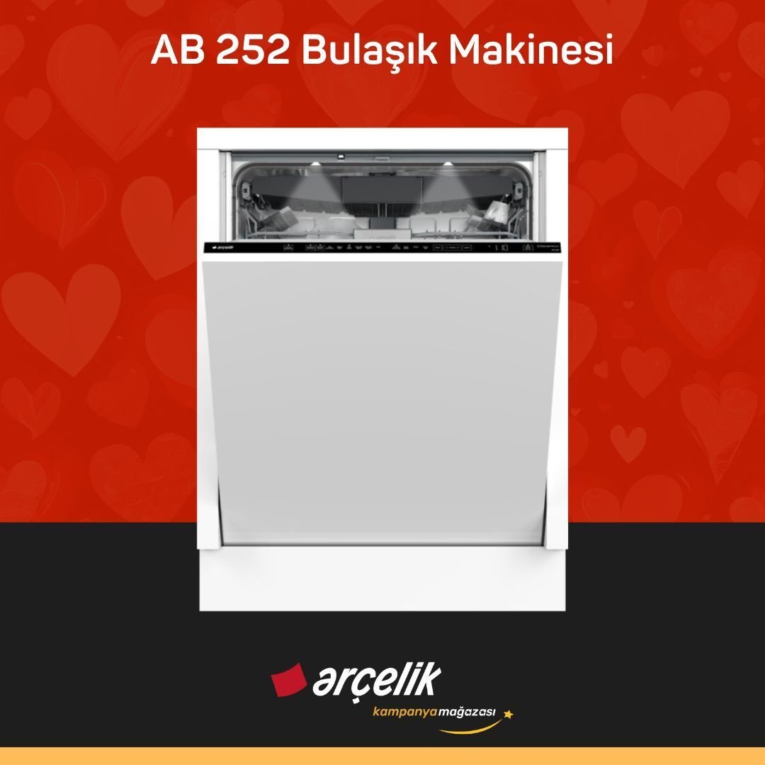 ARÇELİK AB 252 Tam Ankastre Bulaşık Makinesi