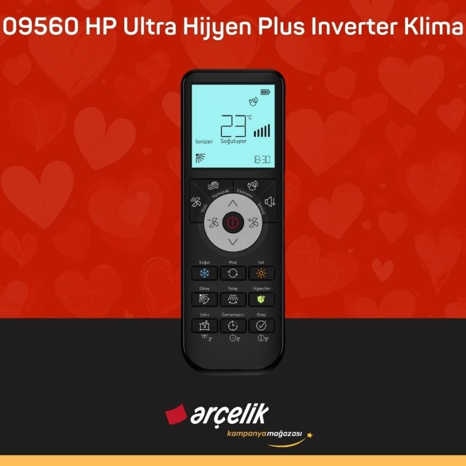 ARÇELİK 09560 HP Ultra Hijyen Plus Prosmart Inverter Klima