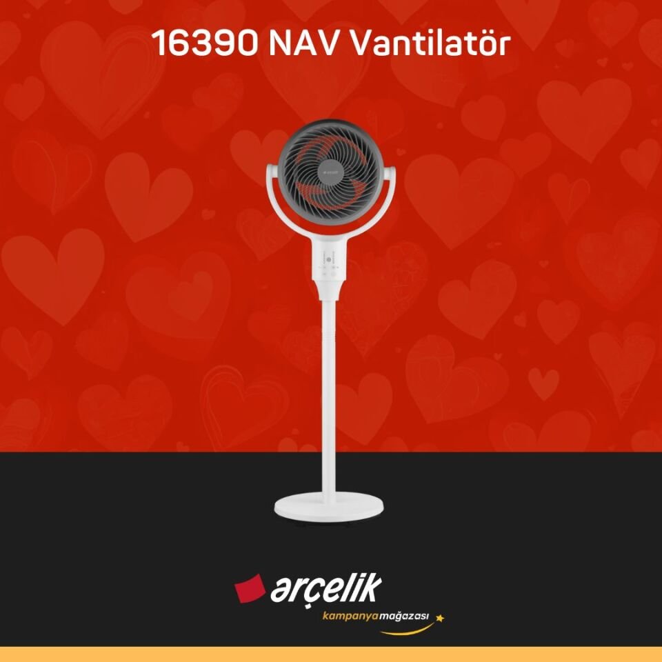 ARÇELİK 16390 NAV Ayaklı Vantilatör