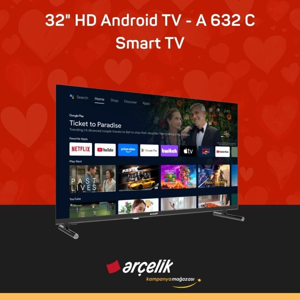 ARÇELİK 32'' HD Android TV - A 632 C Smart TV