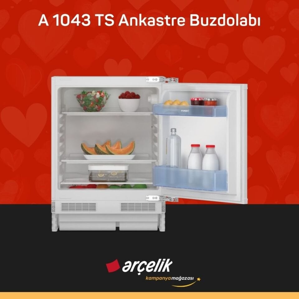 ARÇELİK A 1043 TS Ankastre Buzdolabı