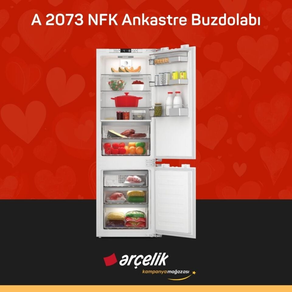 ARÇELİK A 2073 NFK Ankastre Buzdolabı